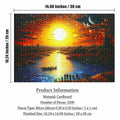 MISITU 1000pcs Jigsaw Puzzle The Sun Rising Challenging 10.24x14.96in by Deal US