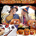 LINAYE Halloween Pumpkin Face Stickers Small Mini 72 PCS Decorating Kit by Deal US