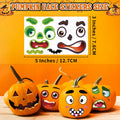 LINAYE Halloween Pumpkin Face Stickers Small Mini 72 PCS Decorating Kit by Deal US