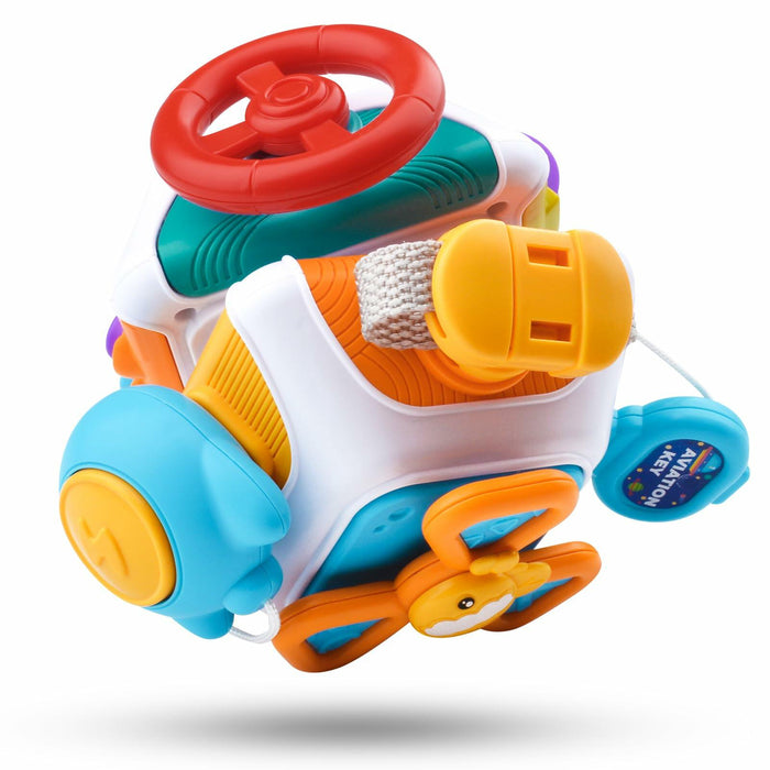 Montessori Busy Cube Sensory Toddler Toy Educational Activity Age 2-4 by Deal US