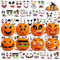 LINAYE Halloween Pumpkin Face Stickers Small Mini 72 PCS Decorating Kit by Deal US