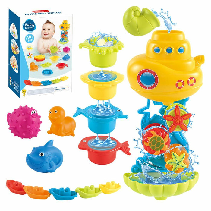 Cosaway Baby Bath Toys Ocean Animal Sprinkler Beach Pool Set 6-12 Months by Deal US