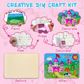 Wooden Foil Art Crafts DIY Unicorn & Princess Painting Kit for Kids Ages 5-12 by Deal US