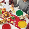 100Pcs Christmas Paper Plates 9" Red Green Disposable Party Tableware by Deal US