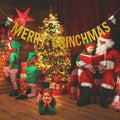 Gold Merry Christmas Banner Holiday Decoration Whoville Xmas Banners by Deal US