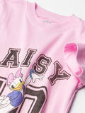 Disney Daisy Duck Girls Light Pink Solid Crew Tee Shirt XL by Deal US