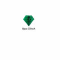 ZGjoy 8pcs 10in Green Paper Diamond Honeycomb Balls Decoration by Deal US