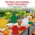 100Pcs Christmas Paper Plates 9" Red Green Disposable Party Tableware by Deal US