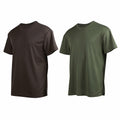 Fastkoala Men's Quick Dry Workout Shirt Short Sleeve ArmyGreen Grey Size M by Deal US