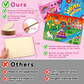 Wooden Foil Art Crafts DIY Unicorn & Princess Painting Kit for Kids Ages 5-12 by Deal US