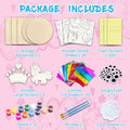 Wooden Foil Art Crafts DIY Unicorn & Princess Painting Kit for Kids Ages 5-12 by Deal US