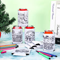 HOWAF 8pcs Christmas Coloring Crafts Sleeves for Kids Tropical Fun by Deal US