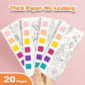 Paint with Water Mermaid Coloring Book Kit Travel Toy Mess Free for Kids by Deal US