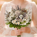 Kimkusia Silk Artificial Flowers Bridal Wedding Decor Bouquet Faux Silk Roses by Deal US