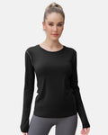 WANAYOU Women's Compression Dry Fit Long Sleeve Shirt 3 Pack Black Size S by Deal US