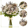 Kimkusia Silk Artificial Flowers Bridal Wedding Decor Bouquet Faux Silk Roses by Deal US