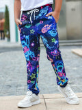 Kids Jogger Pants Tie Dye Volleyball Print Casual Sport Trousers Size 6-7 by Deal US