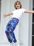 Kids Jogger Pants Tie Dye Volleyball Print Casual Sport Trousers Size 6-7 by Deal US