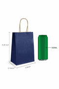 BIOBROWN Black Gift Bags with Handles 25 Pcs 5.9x3.15x8.26in Bulk Party by Deal US
