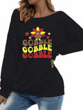 Roshop Women's BCTU Off Shoulder Baggy Long Sleeve Sweatshirt Size 3XL by Deal US