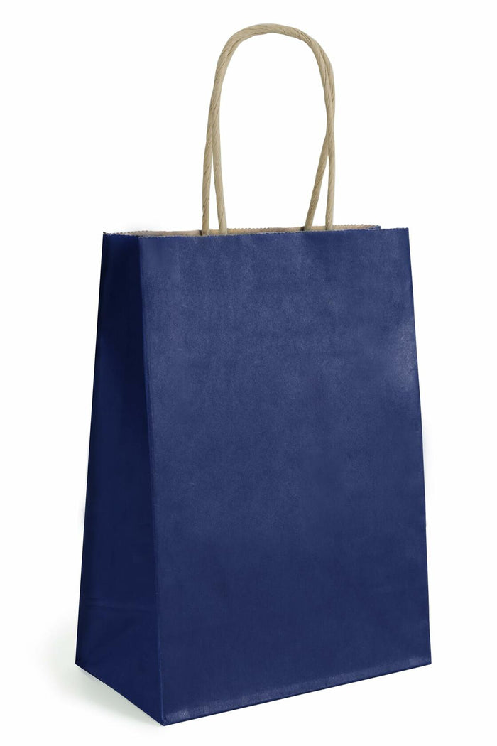 BIOBROWN Black Gift Bags with Handles 25 Pcs 5.9x3.15x8.26in Bulk Party by Deal US