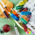 JOYIN 25-Pack 60ml Plastic Syringes with Easy-Grip Caps Reusable Tubes by Deal US