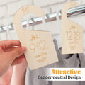 Qianyu Baby Closet Dividers Wooden Double-Sided Organizer Set of 7 by Deal US