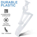 Queekay 30 Pack Clear Christmas Light Clips Universal Outdoor Gutter Shingle by Deal US