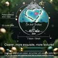 Just Married 3" Glass Ornament 2024 Wedding Couple Gift with Gift Box by Deal US
