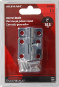 Hillman Hardware Essentials Barrel Bolt Zinc-Plated 2" by Deal US
