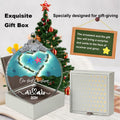 Just Married 3" Glass Ornament 2024 Wedding Couple Gift with Gift Box by Deal US
