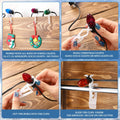 Queekay 30 Pack Clear Christmas Light Clips Universal Outdoor Gutter Shingle by Deal US