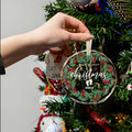 First Christmas Ornament 2024 Clear Glass Newborn Baby Keepsake Girls Boys by Deal US