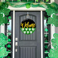 Bolisom St. Patrick's Day Shamrock Wood Door Sign Outdoor Porch Decor by Deal US