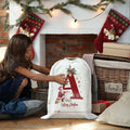 DSHFG Christmas Initial Personalized Drawstring Gift Bag for Women Red by Deal US