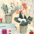 SUPREME 2PCS Mini Xmas Tree Tabletop Decor Artificial Indoor Holiday by Deal US