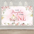 MEHOFOND Fall Pumpkin 1st Birthday Backdrop Banner Pastel Pink 70.8x43.3in by Deal US