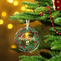 First Christmas Ornament 2024 Clear Glass Newborn Baby Keepsake Girls Boys by Deal US