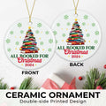 NewEleven Ceramic Christmas Ornament Book Lovers Gift Bookshelf Decor by Deal US