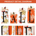 4 PCS Autumn Wood Sign Fall Decor Farmhouse Harvest Thanksgiving Indoor by Deal US
