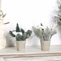 SUPREME 2PCS Mini Xmas Tree Tabletop Decor Artificial Indoor Holiday by Deal US