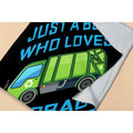 Boy Who Loves Garbage Trucks Soft Flannel Blanket Cozy 50x40 Kids Throw by Deal US