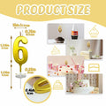 wusiyork Number 6 Birthday Candle Cake Decoration 1pc by Deal US