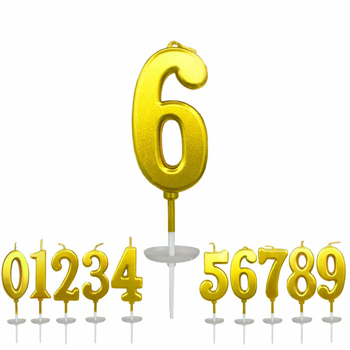 wusiyork Number 6 Birthday Candle Cake Decoration 1pc by Deal US