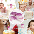 Zi Lan MGJJB-17 Rose Pink Gradient Number 17 Birthday Candle Cake Topper by Deal US