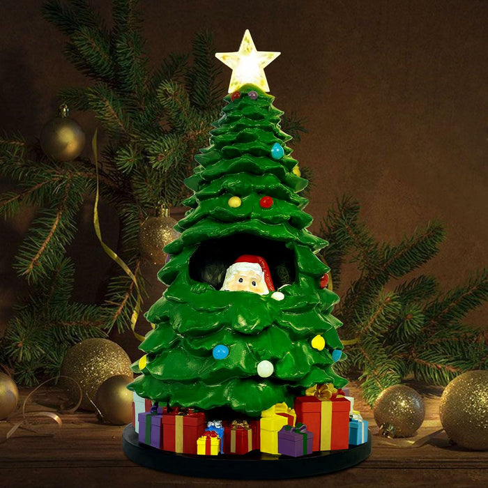EVOLUX Mini Christmas Tree 2FT with Lights Ornaments Star Tabletop Decor by Deal US