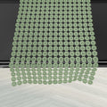 Elegant Comfort Table Runner Green Crochet Luxury Embroidery 16x20 Inch by Deal US