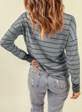 EVALESS Womens Brown Waffle Knit Henley Top Long Sleeve Size XS by Deal US