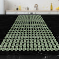 Elegant Comfort Table Runner Green Crochet Luxury Embroidery 16x20 Inch by Deal US