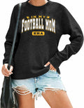 BANGELY Women's Football Mom Sweatshirt Crewneck Long Sleeve Dark Grey - XXL by Deal US